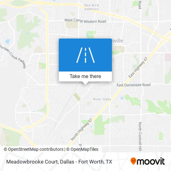 Meadowbrooke Court map