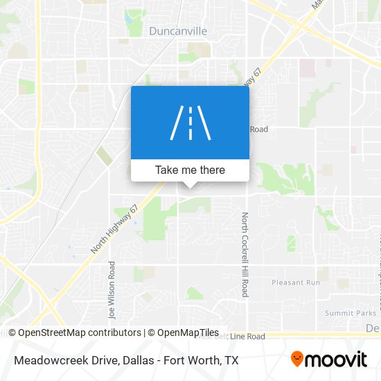 Mapa de Meadowcreek Drive