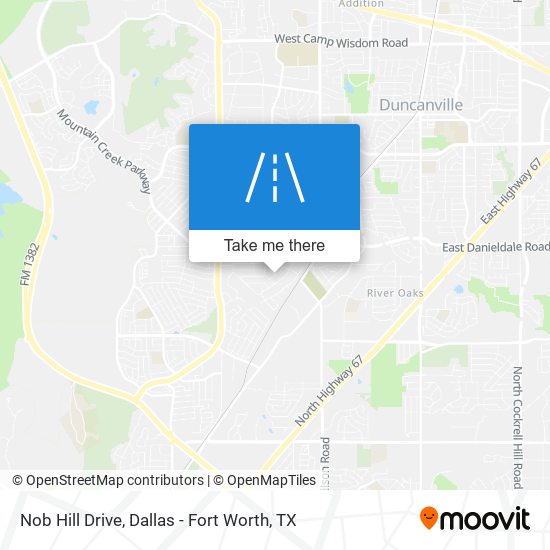 Nob Hill Drive map