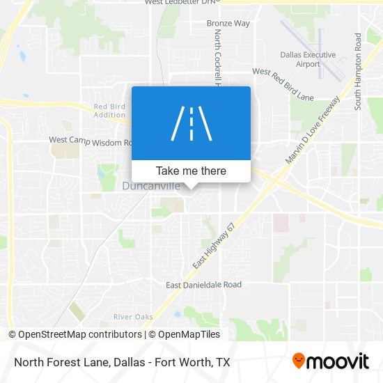 North Forest Lane map