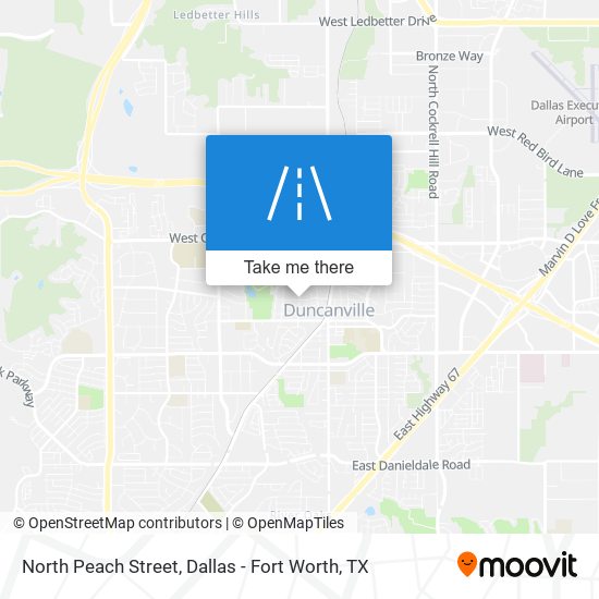 North Peach Street map