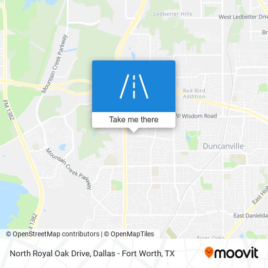 North Royal Oak Drive map