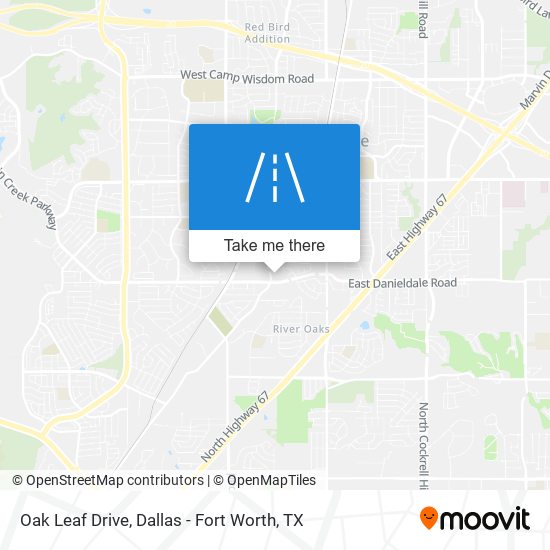 Oak Leaf Drive map