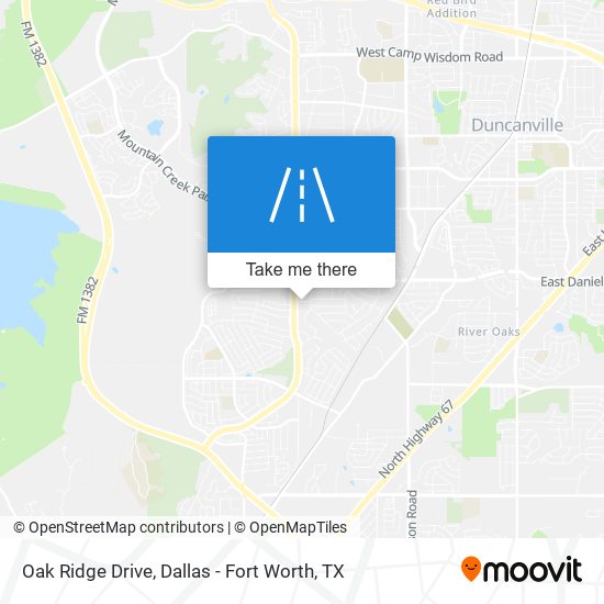 Mapa de Oak Ridge Drive