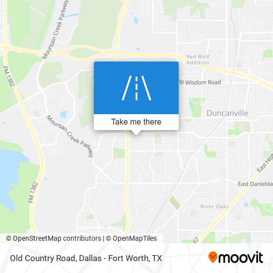Old Country Road map