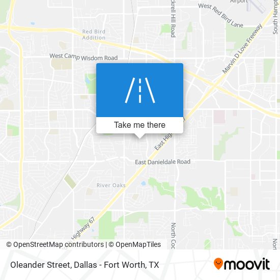 Oleander Street map