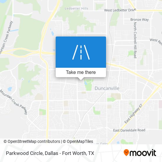 Parkwood Circle map