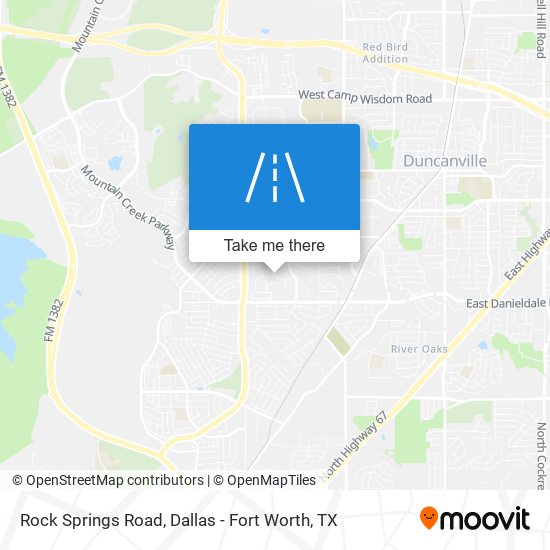 Rock Springs Road map