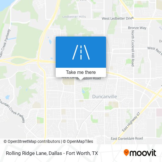 Rolling Ridge Lane map