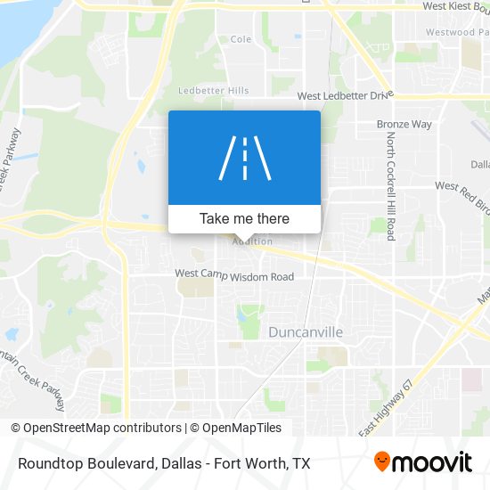 Roundtop Boulevard map