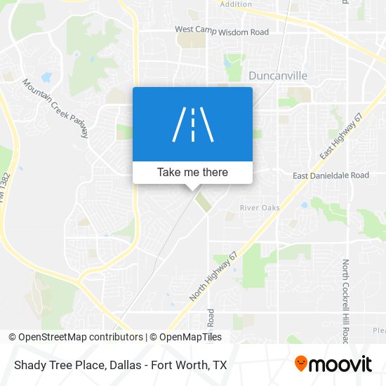 Shady Tree Place map
