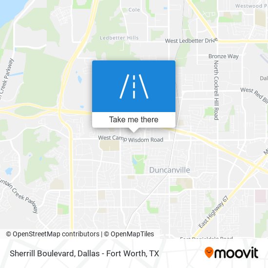Sherrill Boulevard map