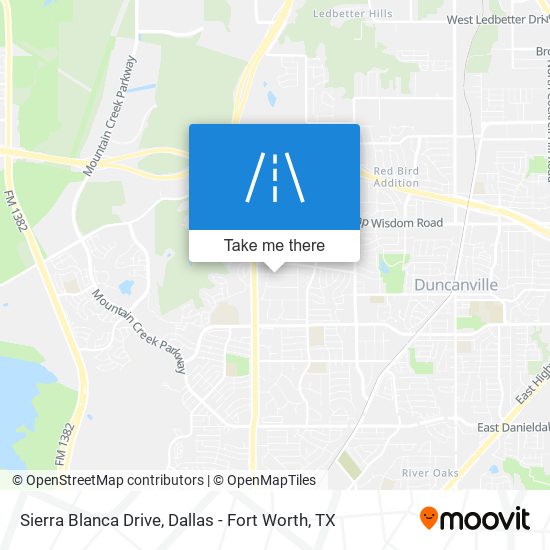 Sierra Blanca Drive map