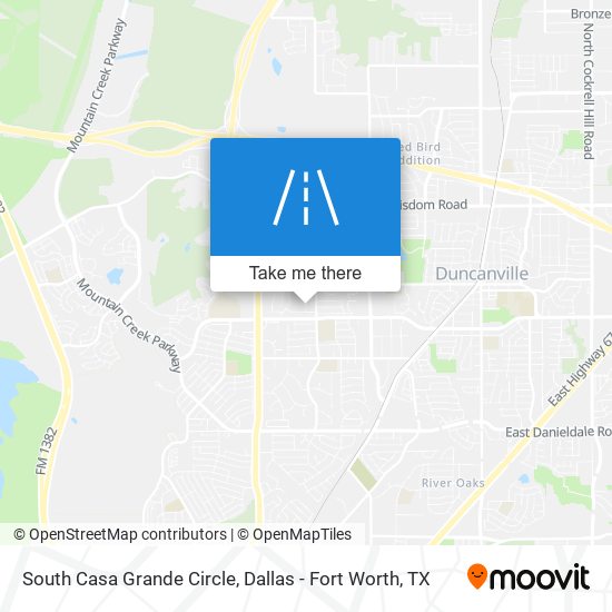 South Casa Grande Circle map