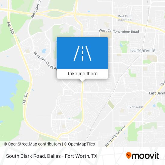 South Clark Road map