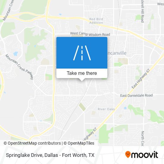 Springlake Drive map