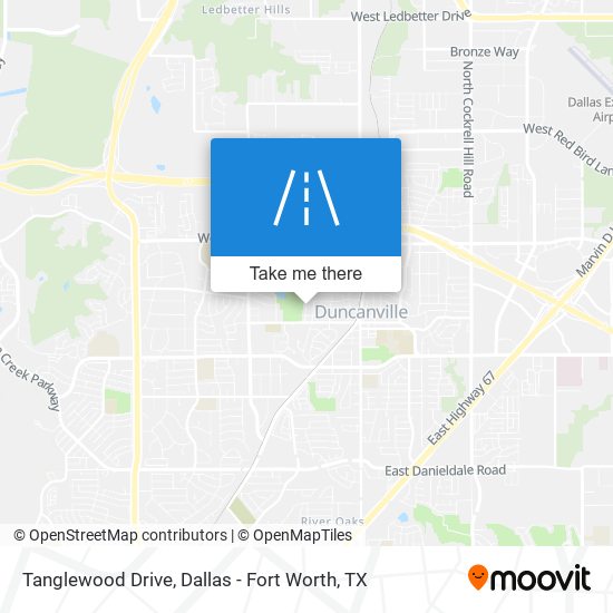 Tanglewood Drive map