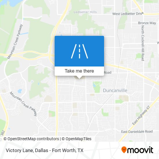 Victory Lane map