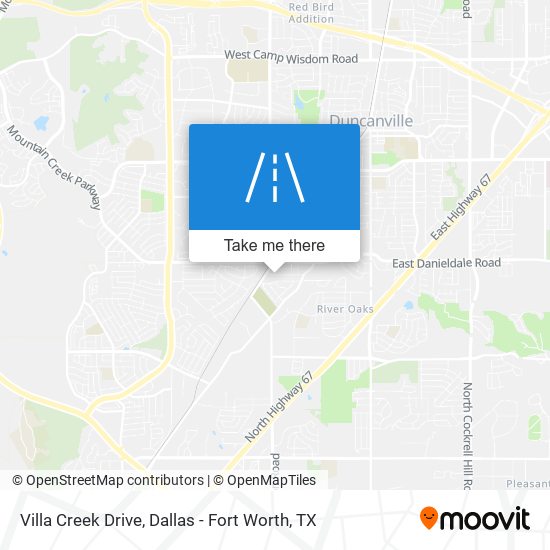 Villa Creek Drive map