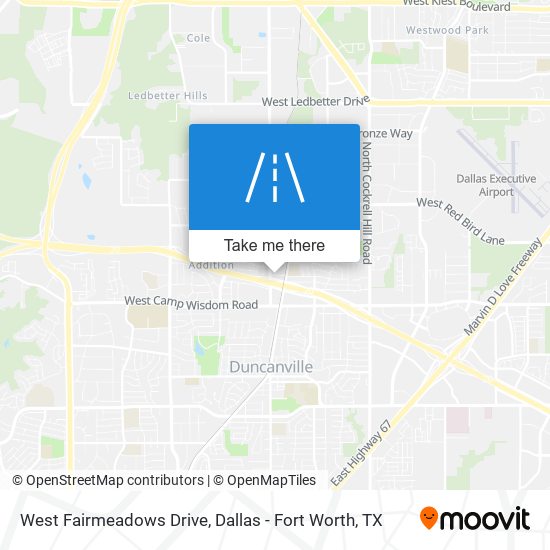 Mapa de West Fairmeadows Drive