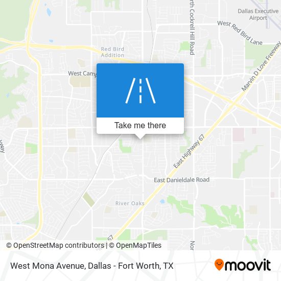 West Mona Avenue map