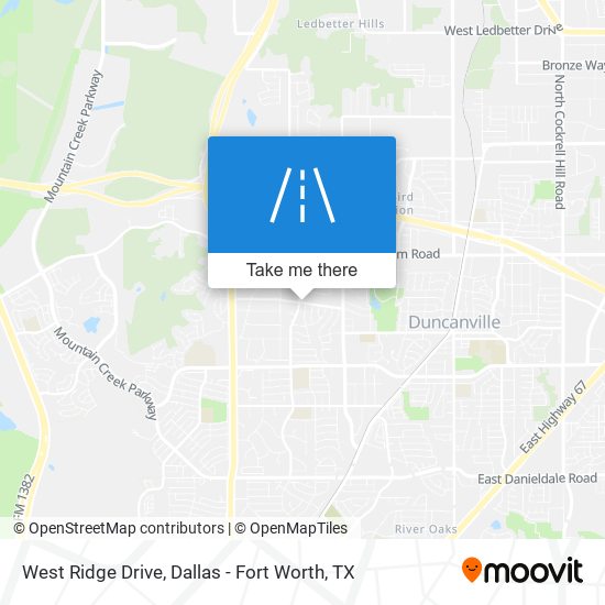 West Ridge Drive map