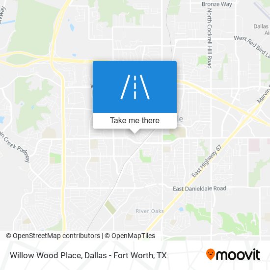 Willow Wood Place map