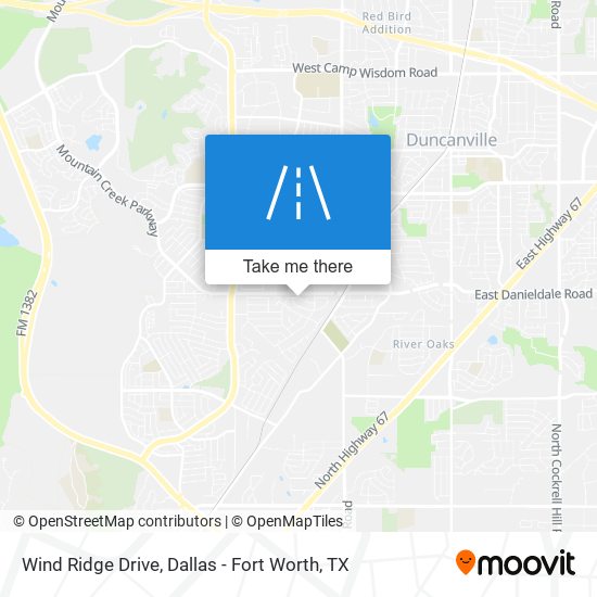 Mapa de Wind Ridge Drive