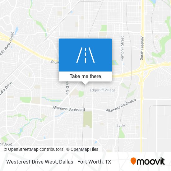 Westcrest Drive West map