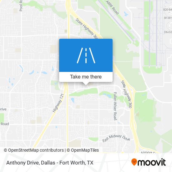 Anthony Drive map