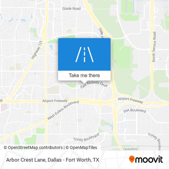 Arbor Crest Lane map