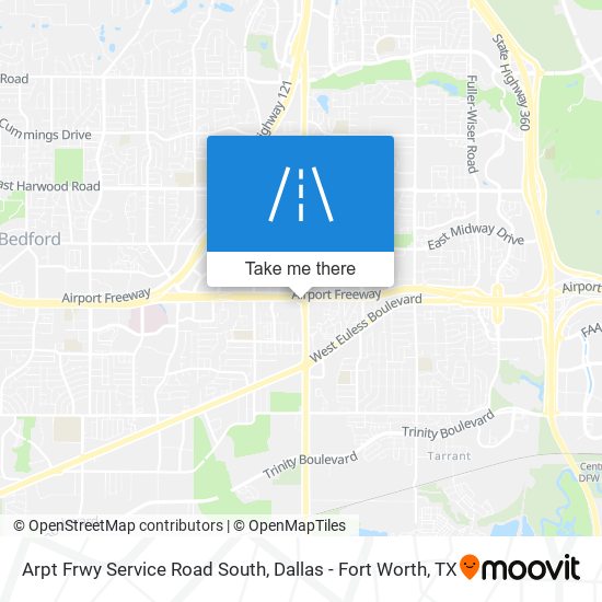 Mapa de Arpt Frwy Service Road South