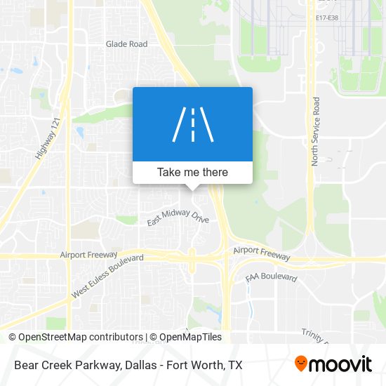 Mapa de Bear Creek Parkway