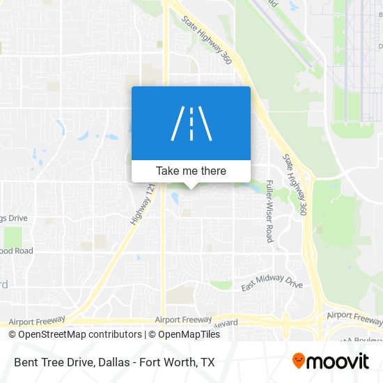 Bent Tree Drive map