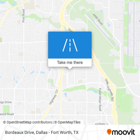 Bordeaux Drive map