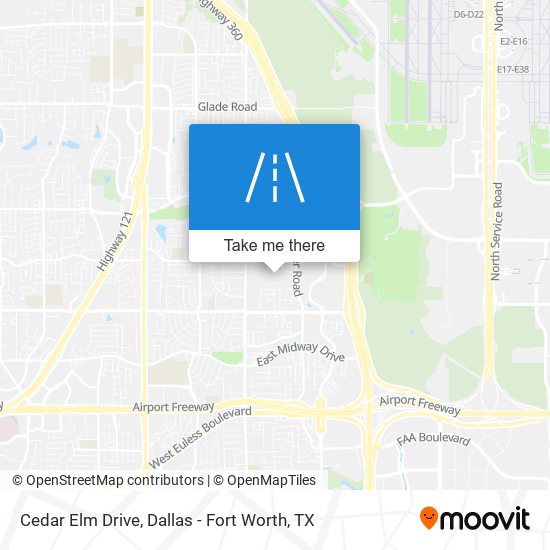 Cedar Elm Drive map