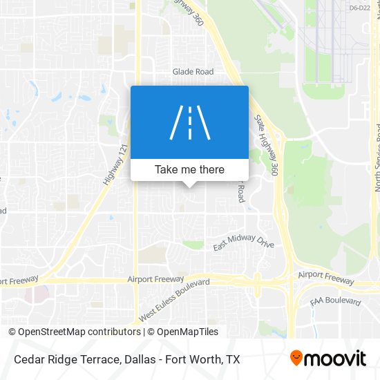 Cedar Ridge Terrace map