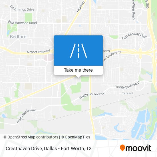 Cresthaven Drive map