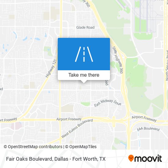 Fair Oaks Boulevard map