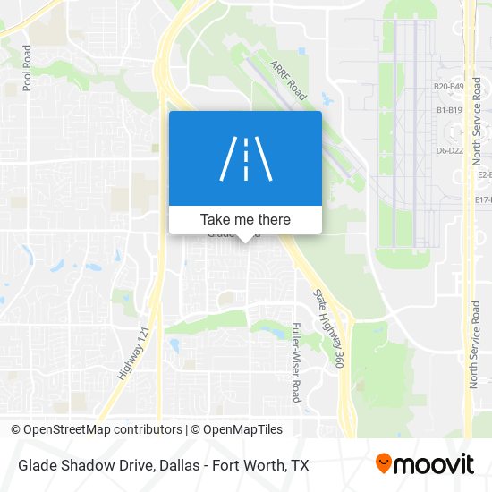 Glade Shadow Drive map