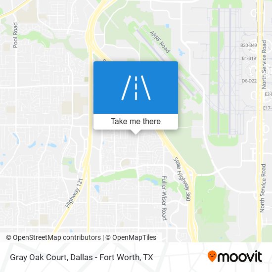 Gray Oak Court map