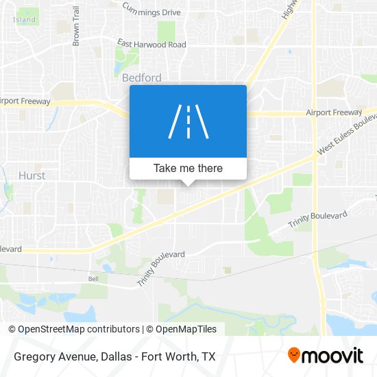 Gregory Avenue map