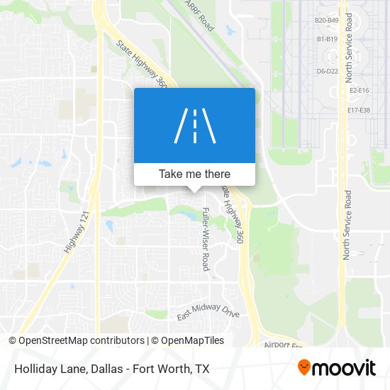 Mapa de Holliday Lane