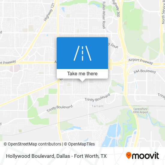 Hollywood Boulevard map