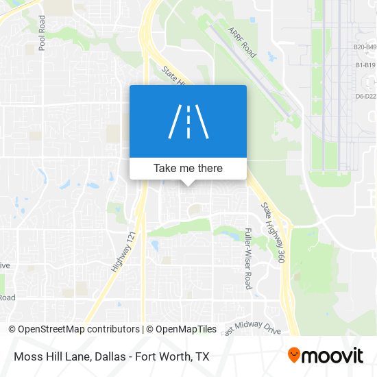 Moss Hill Lane map