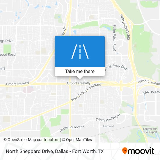 North Sheppard Drive map