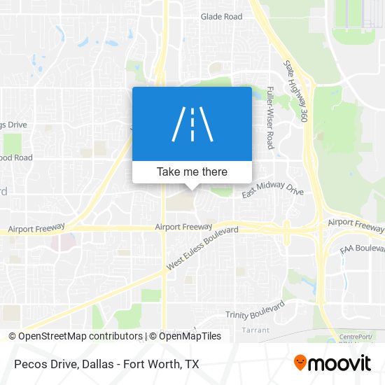 Pecos Drive map