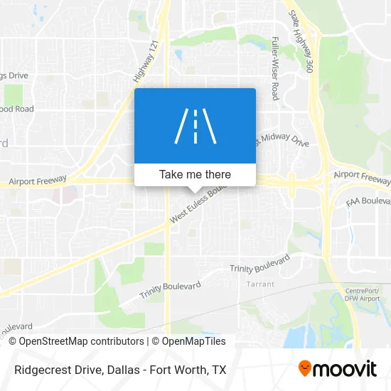 Ridgecrest Drive map