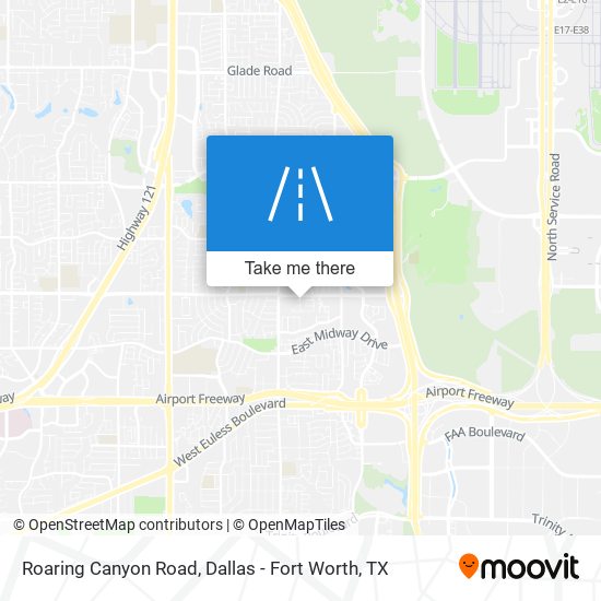 Mapa de Roaring Canyon Road