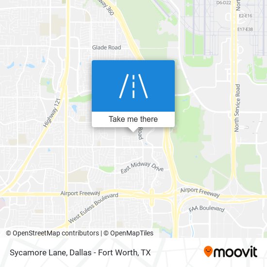 Sycamore Lane map
